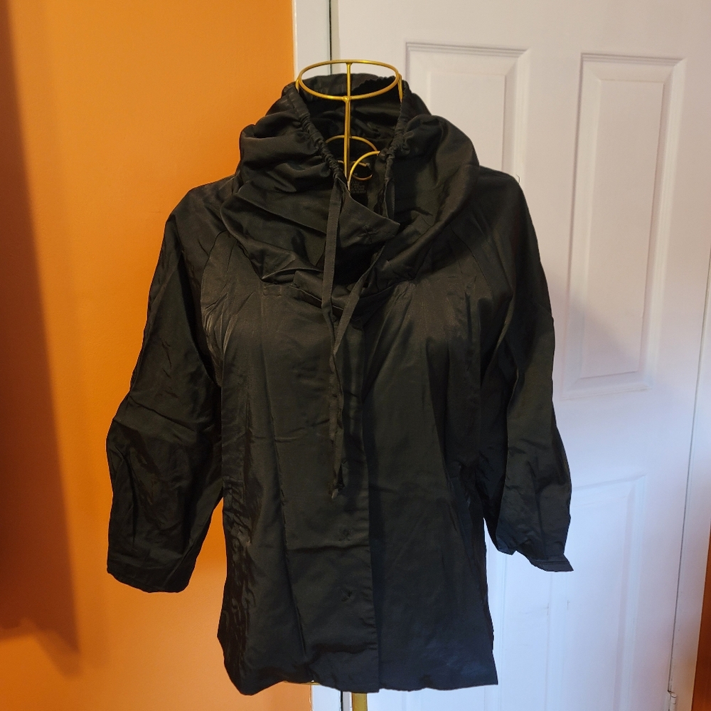 Black Double-Breasted Coat